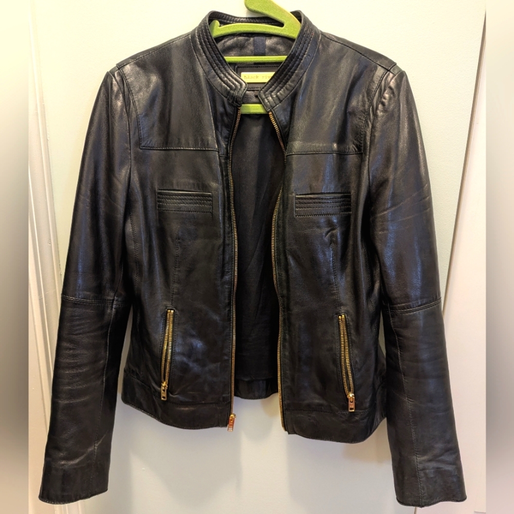 Black Rivet women's leather jacket (S)